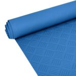 TPE Gummimatten Meterware geruchsarm Blau Riffelblechoptik Gummi 3mm - 100 cm breit Rollenware