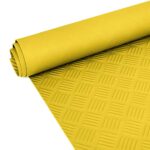 Gummimatten Meterware TPE Gelb Riffelblechoptik geruchsarm Gummi Stärke: 3mm -100 cm Breit Rollenware