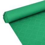 TPE Gummimatten Bodenbelag Meterware geruchsarm Riffelblechoptik Grün 3mm - 100 cm breit Rollenware
