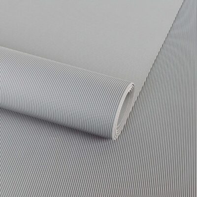 Gummimatte Gummiläufer Feinriefen Grau 3mm 100cm Breit auf TPE, Geruchslos – Bodenbelag, Bodenmatte