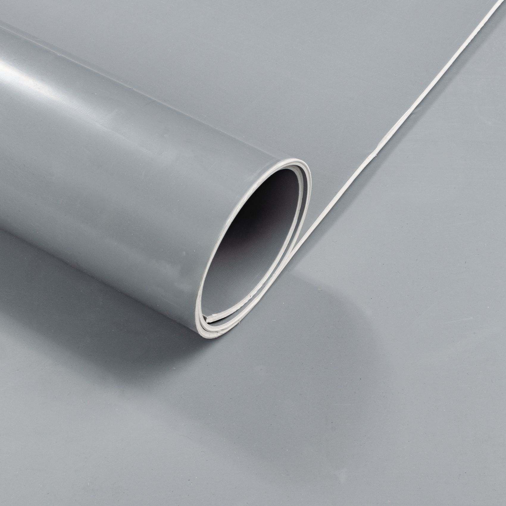 TG3GRA_10-1 Gummimatte Gummiläufer Glatt 3mm Grau 100cm Breit auf TPE, Geruchslos – Bodenbelag, Bodenmatte