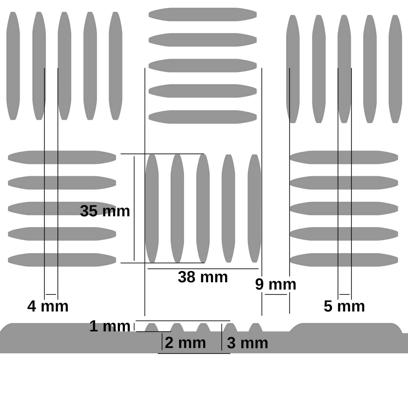 Z-0000_FOR_WEB-009_Conet-2101-TCHSCH_60-jpg TPE Gummimatten geruchsarm Schwarz Riffelblechmatte geruchsarm 3mm -100 cm Breit Rollenware