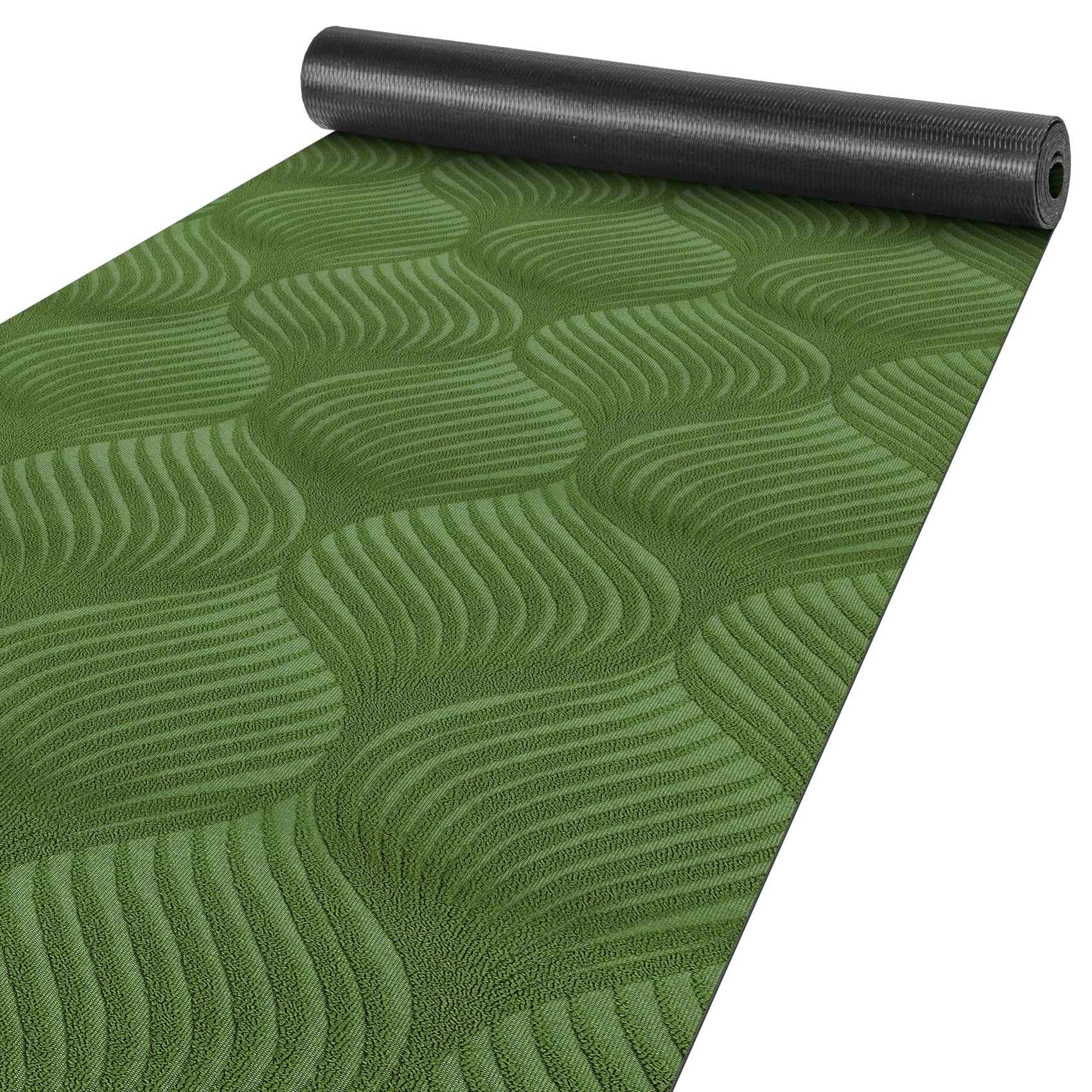 Teppichläufer Flur Läufer Küchenläufer Sauberlaufmatte Teppich Flur abwaschbar Textil Baker Breite 67cm Grün 100x67cm