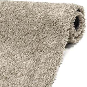 Teppich Wohnzimmer Kurzflor Teppich Getuftet Teppichboden Princess 2 Farben Breite 100cm – Grau, 360x100cm