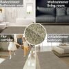 Teppich Wohnzimmer Kurzflor Teppich Getuftet Teppichboden Princess 2 Farben Breite 100cm – Grau, 100x100cm