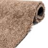 Teppich Wohnzimmer Kurzflor Teppich Getuftet Teppichboden Princess 2 Farben Breite 100cm – Braun, 500x100cm