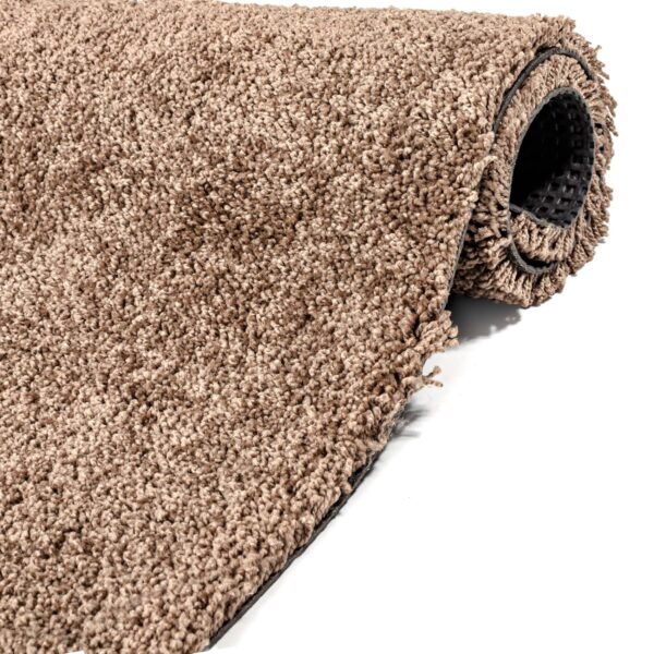 Teppich Wohnzimmer Kurzflor Teppich Getuftet Teppichboden Princess 2 Farben Breite 100cm – Braun, 500x100cm