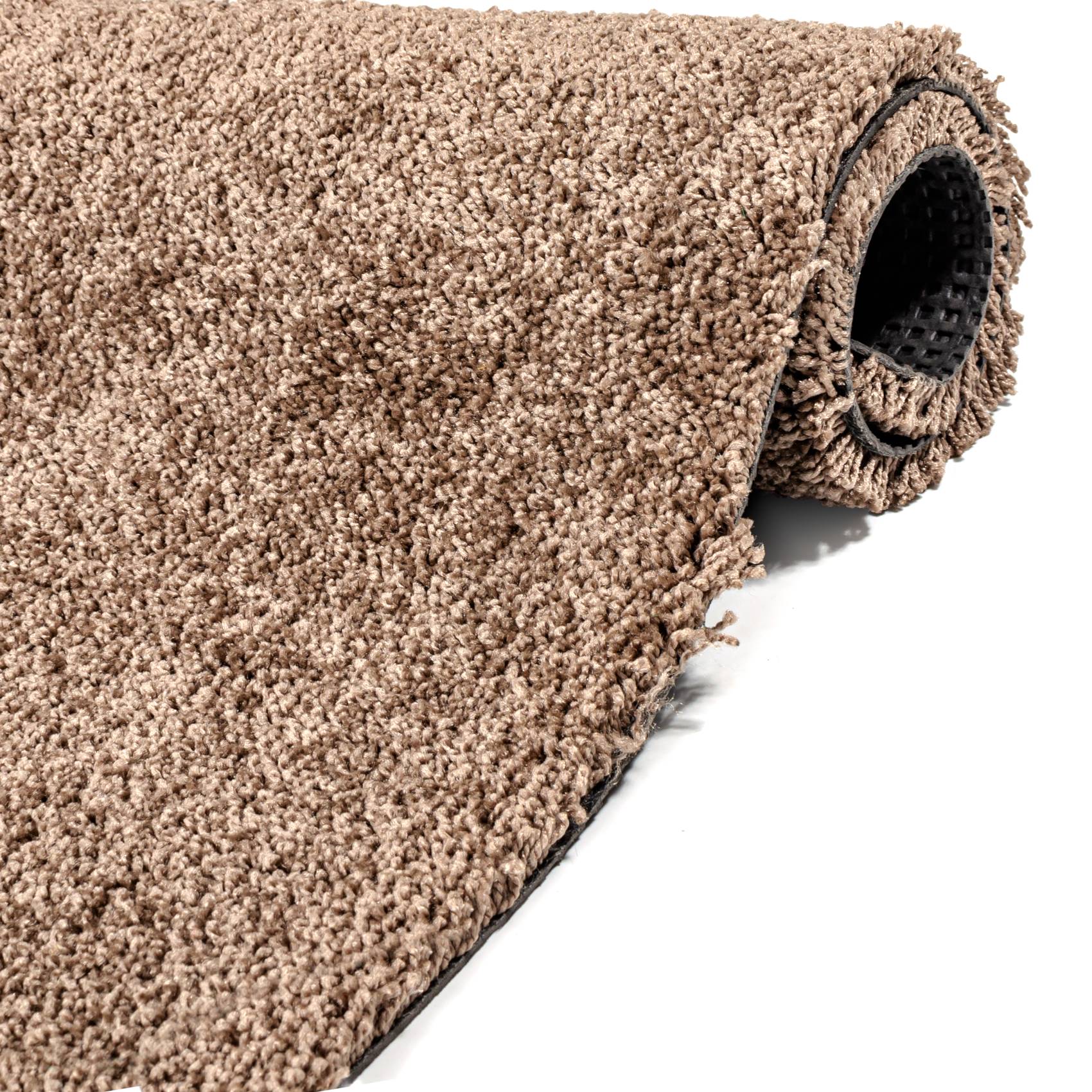 Teppich Wohnzimmer Kurzflor Teppich Getuftet Teppichboden Princess 2 Farben Breite 100cm Braun 100x100cm
