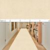 Teppich Wohnzimmer Kurzflor Teppich Getuftet Teppichboden Sweethome 3 Farben Breite 100cm – Creme-Weiß, 100x100cm