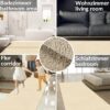 Teppich Wohnzimmer Kurzflor Teppich Getuftet Teppichboden Sweethome 3 Farben Breite 100cm – Creme-Weiß, 400x100cm
