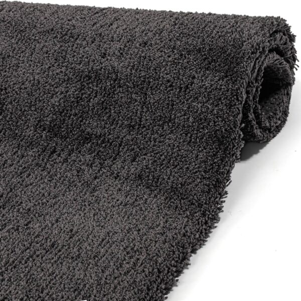 Teppich Wohnzimmer Kurzflor Teppich Getuftet Teppichboden Sweethome 3 Farben Breite 100cm – Anthrazit, 500x100cm