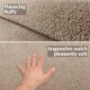 Teppich Wohnzimmer Kurzflor Teppich Getuftet Teppichboden Sweethome 3 Farben Breite 100cm – Beige, 450x100cm