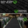Teppichboden Flur Läufer Teppichläufer Büroläufer Meterware SMER 100cm Breite – Schwarz, 500x100cm