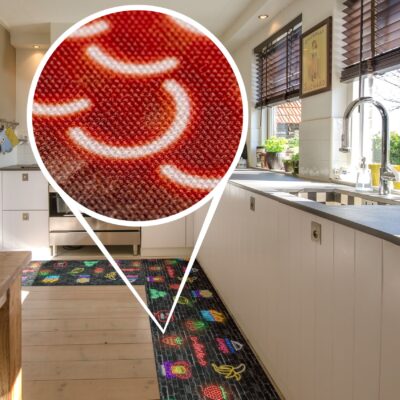 Küchenläufer Küchenteppich Läufer Flur Teppichläufer Sprinty Party Mehrfarbig 50cm Breit