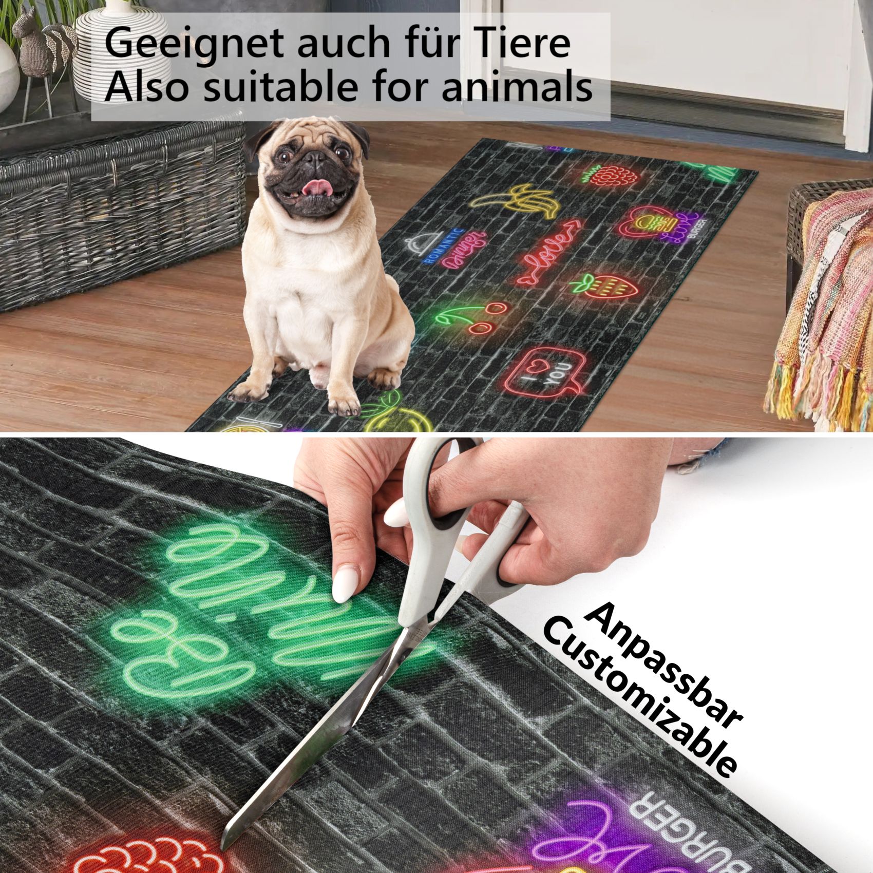 SPRINT28_50-jpg Küchenläufer Küchenteppich Läufer Flur Teppichläufer Sprinty Party Mehrfarbig 50cm Breit