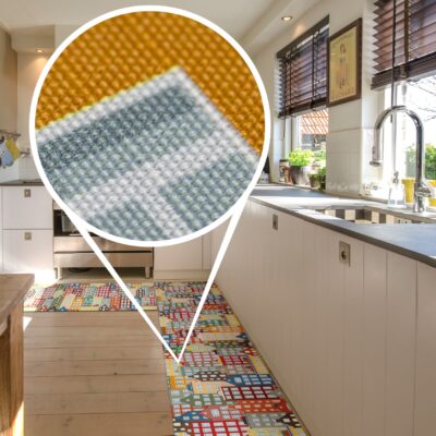 Küchenläufer Küchenteppich Läufer Flur Teppichläufer Sprinty Amsterdam Mehrfarbig 50cm Breit