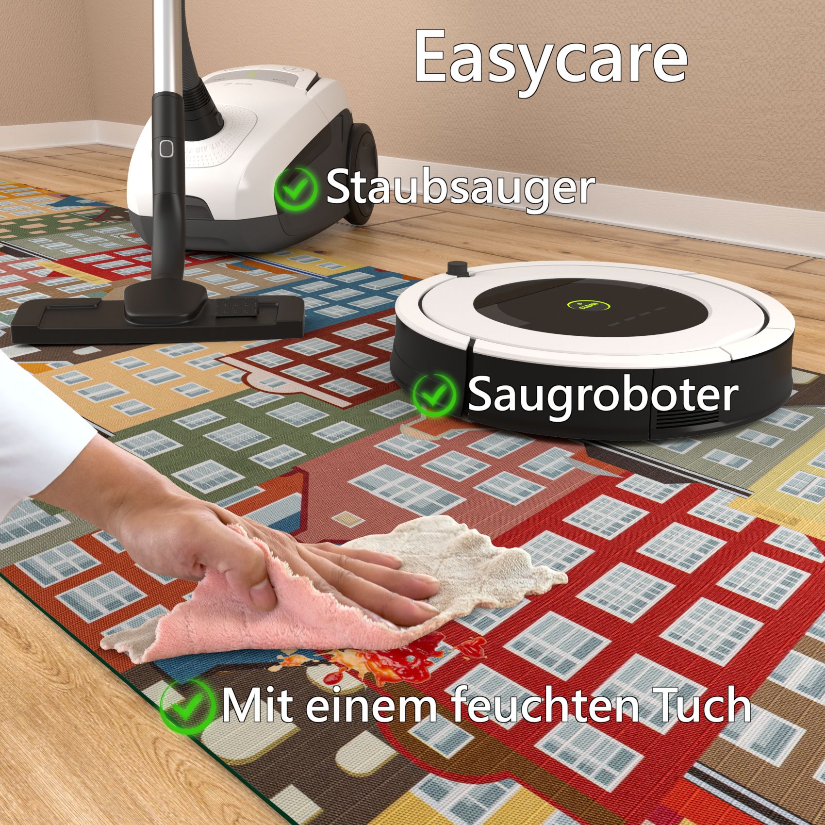 SPRINT40_70-jpg Küchenläufer Küchenteppich Läufer Flur Teppichläufer Sprinty Amsterdam Mehrfarbig 50cm Breit