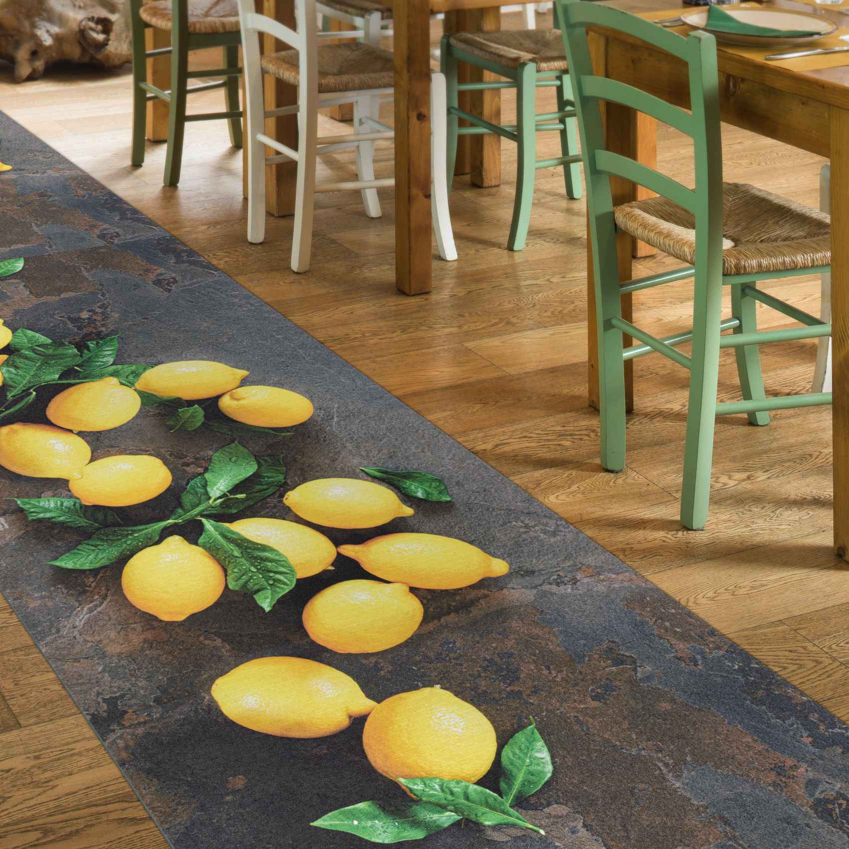 Küchenläufer Küchenteppich Läufer Flur Teppichläufer Sprinty Limoncello 52cm Breite