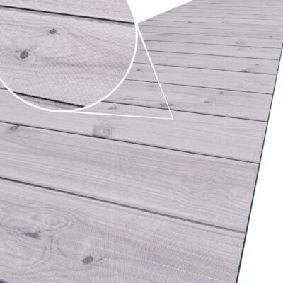 Küchenläufer waschbar Küchenteppich rutschfest Sprinty Holz Grau 52cm Breite