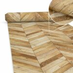 Küchenläufer waschbar Küchenteppich rutschfest Sprinty Parkett 52cm Breite