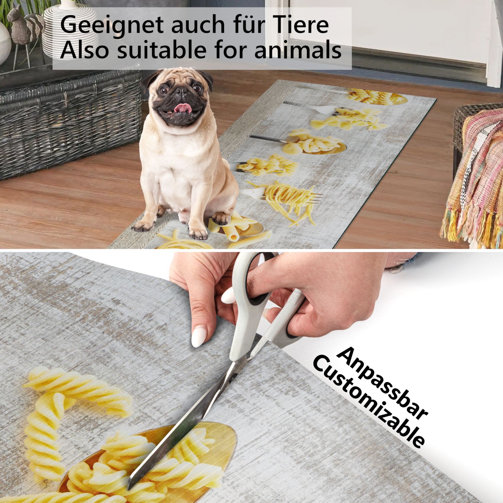 SPRINT81_50-jpg Küchenläufer waschbar Küchenteppich rutschfest Sprinty Trattoria 52cm Breite