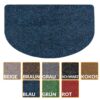 Fußmatte Schmutzfangmatte Fußabtreter POET Uni Mehrfarbig – Blau, 45x75cm