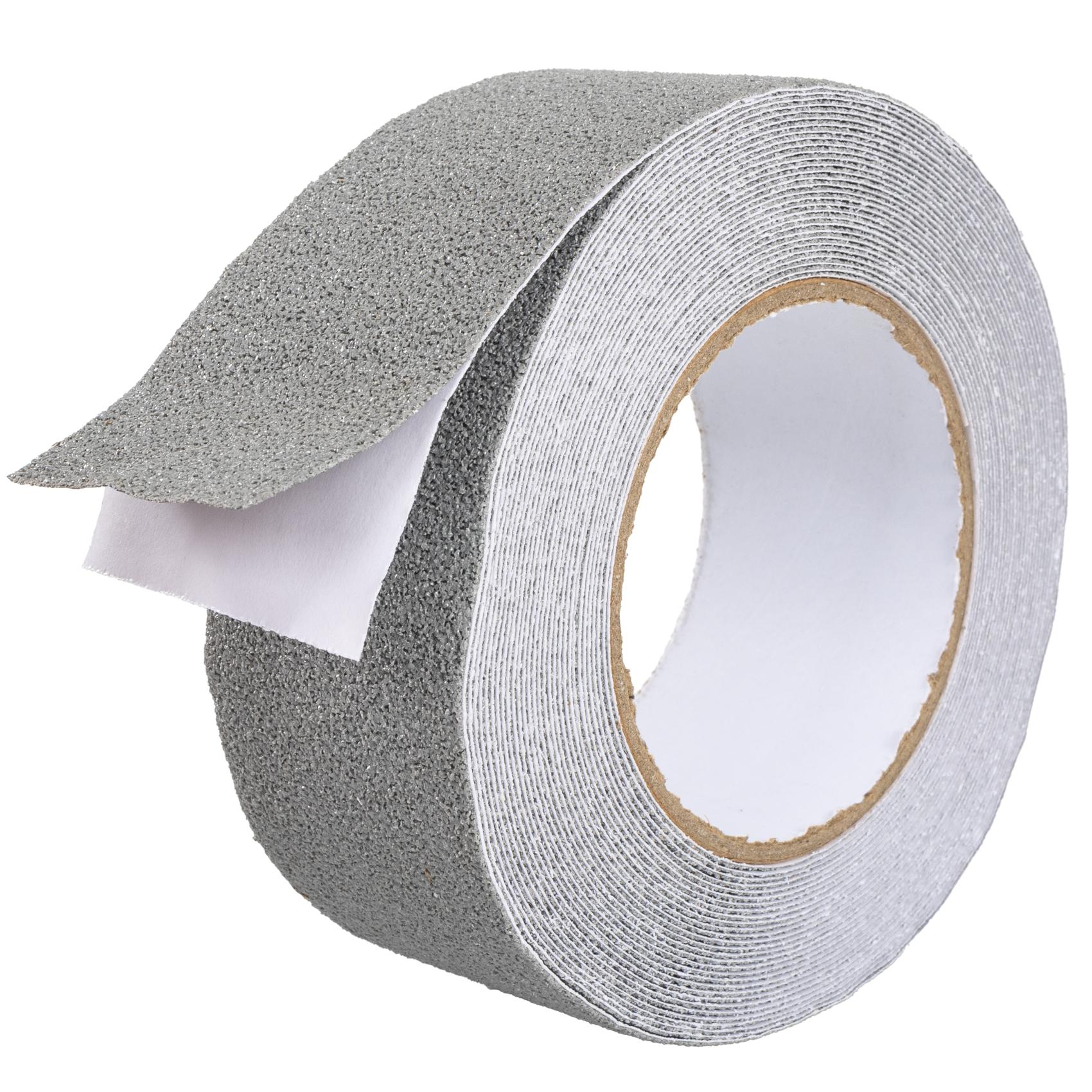 KB-GRAU-05_10 Antirutsch Klebeband selbstklebend anti-rutsch Tape Band Klebestreifen FixoFlex Breite 5 & 10cm Grau 10m Rolle