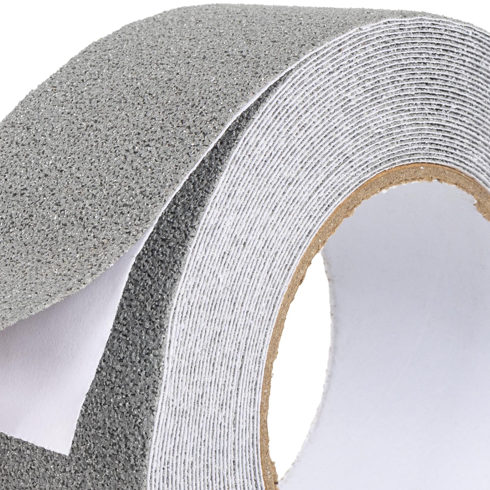 KB-GRAU-05_50 Antirutsch Klebeband selbstklebend anti-rutsch Tape Band Klebestreifen FixoFlex Breite 5 & 10cm Grau 10m Rolle