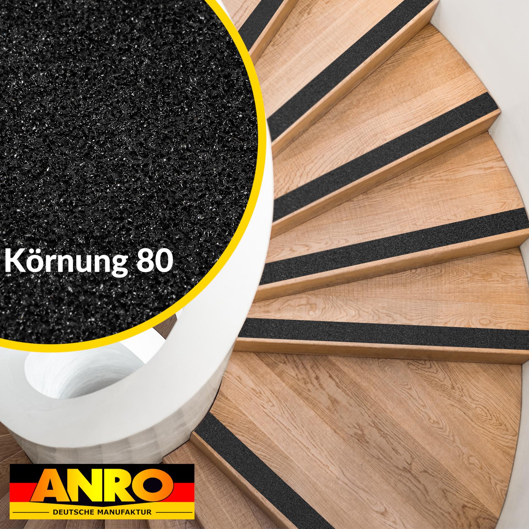 KB-SCHW-05_50 Antirutsch Klebeband selbstklebend anti-rutsch Tape Band Klebestreifen FixoFlex Breite 5 & 10cm Schwarz 10m Rolle