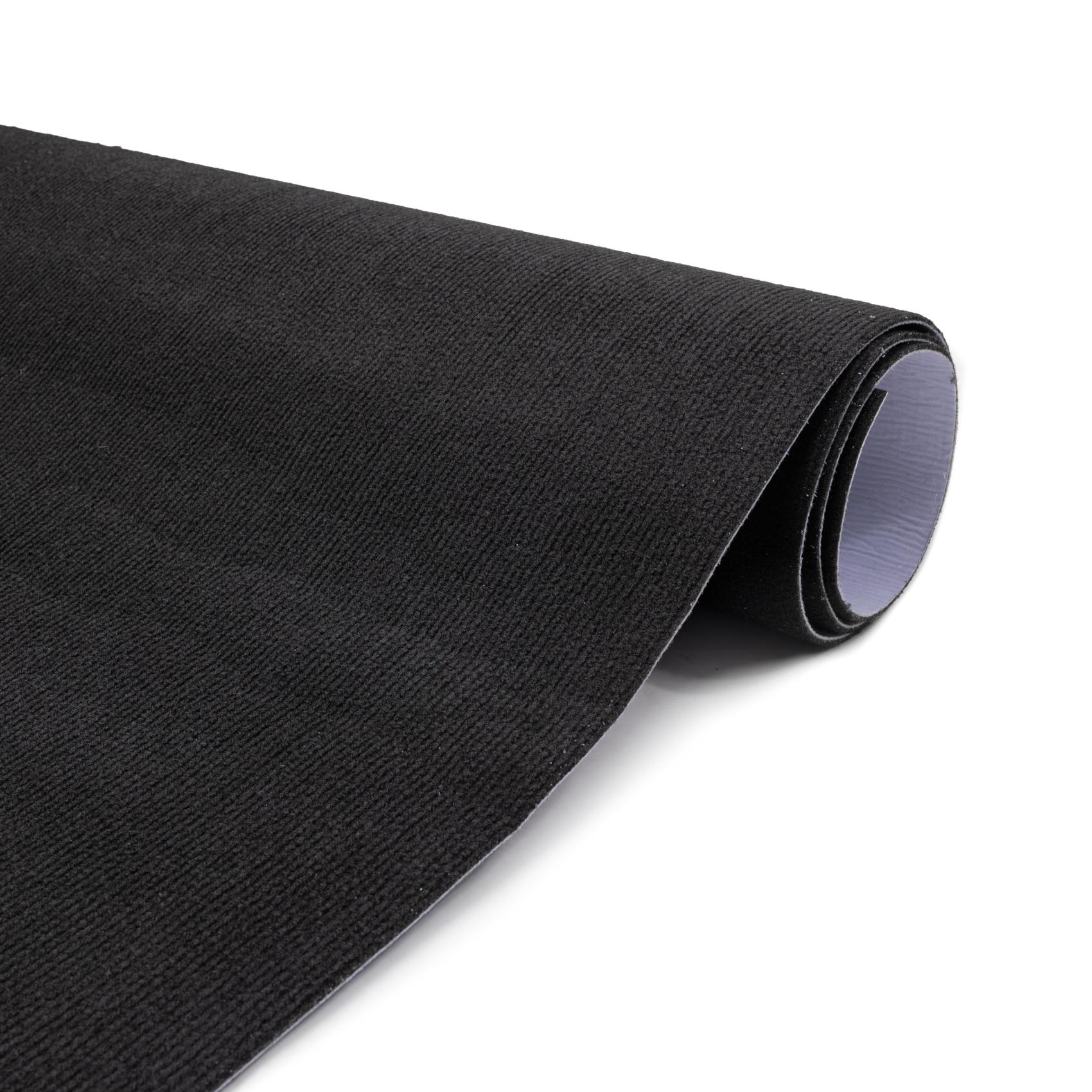 NEMSC_10 Antirutschmatte Bodenmatte selbsthaftend Teppich Bodenbelag in Meterware Schwarz Nemesis