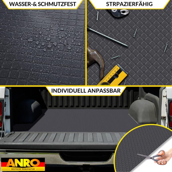 PVC Bodenbelag Meterware Dionis Antirutschmatte Vinylboden Rollenware Stärke 1,5mm Karo Silber Breite 100cm – 100x100cm