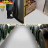 PVC Bodenbelag Meterware Dionis Antirutschmatte Vinylboden Rollenware Stärke 1,5mm Karo Silber Breite 100cm – 100x100cm