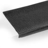 Stufenmatte Gummi Treppenbelag gummiert Breite 60-150cm – Punkte Schwarz, 77x25x3cm