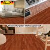 PVC Bodenbelag Holzoptik Dunkelbraun Meterware Vinylboden Fußbodenbelag 140cm Breit Bodenschutzmatte – 100x140cm