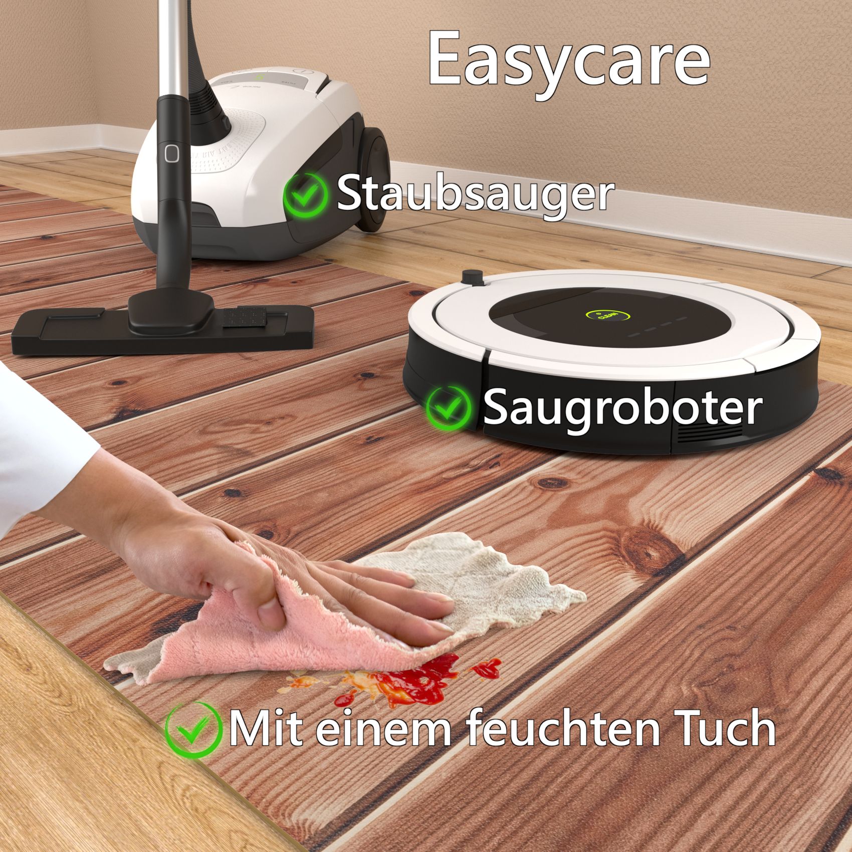 GIMMY701_70 Küchenläufer Küchenteppich Läufer Flur Teppichläufer rutschfest Holz Grau
