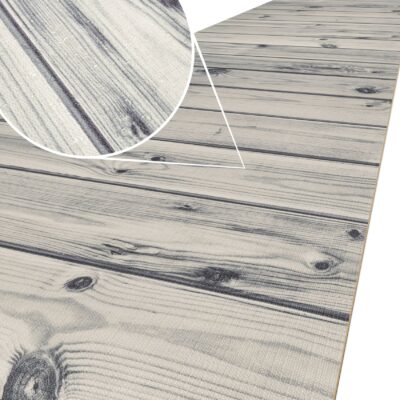 Küchenläufer Küchenteppich Läufer Flur Teppichläufer rutschfest Holz Grau