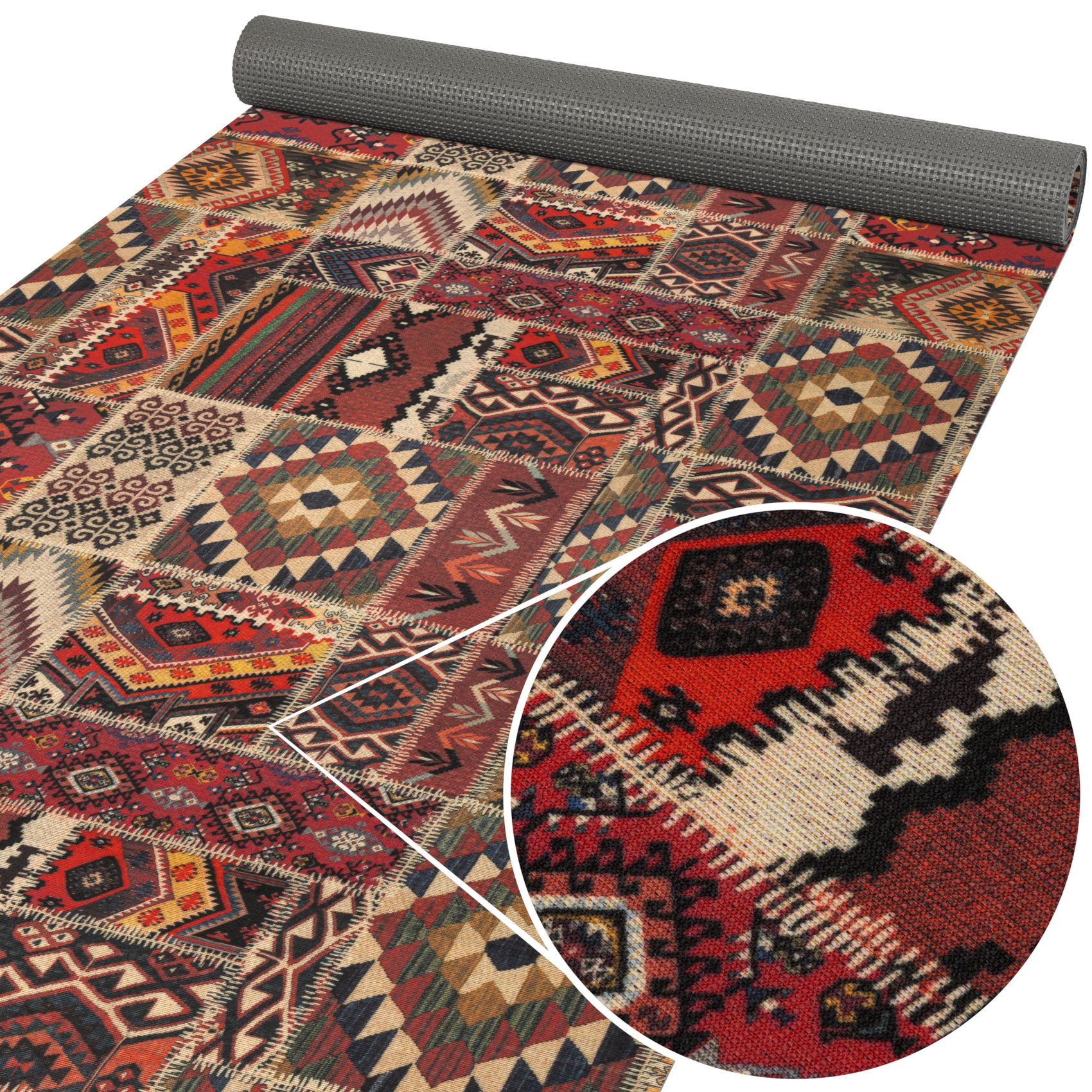 Küchenläufer Teppich Läufer Küchenteppich abwaschbar rutschfest Zauberteppich