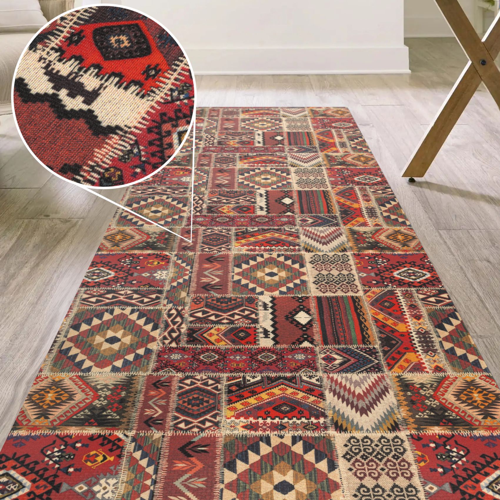 Küchenläufer Teppich Läufer Küchenteppich abwaschbar rutschfest Zauberteppich