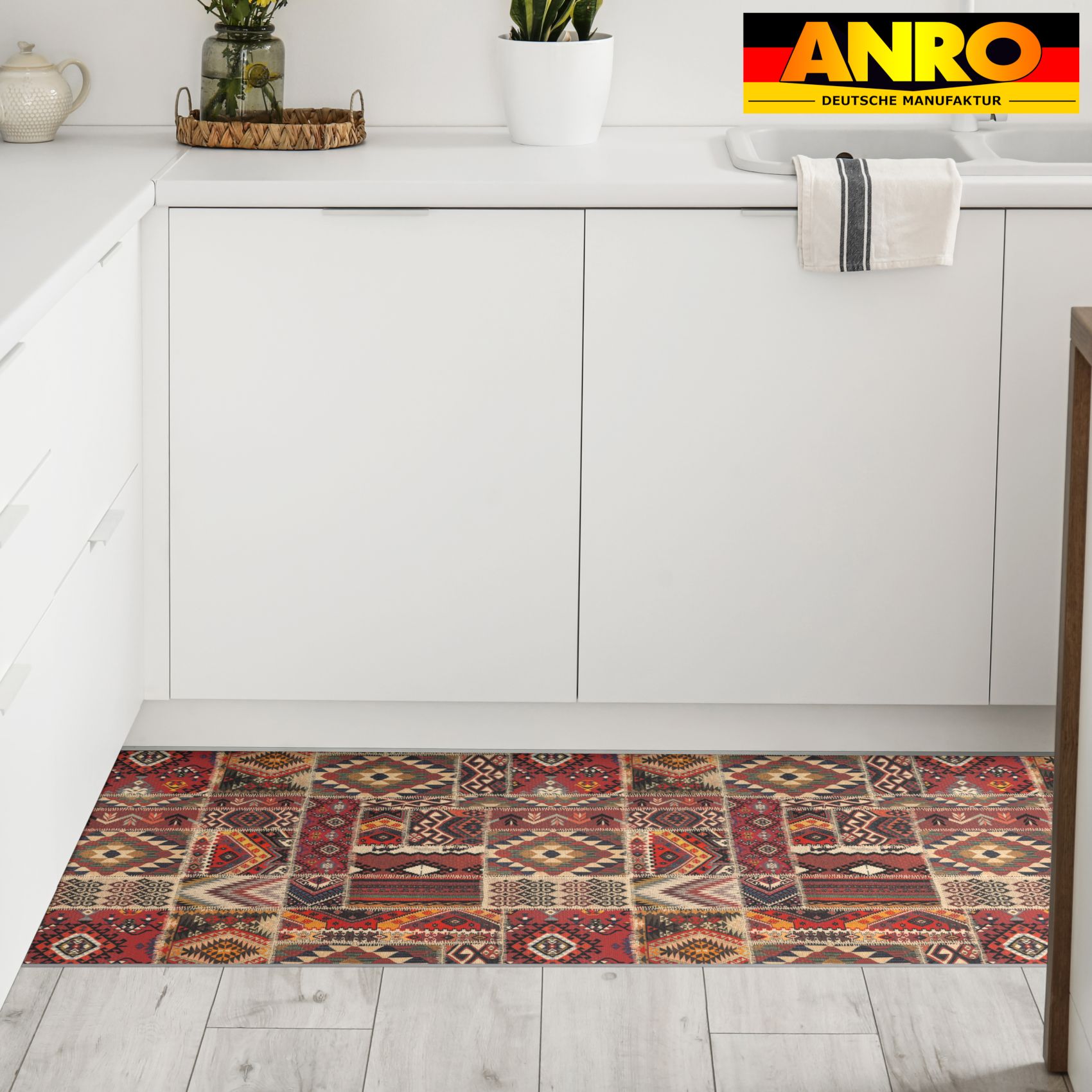 Küchenläufer Teppich Läufer Küchenteppich abwaschbar rutschfest Zauberteppich