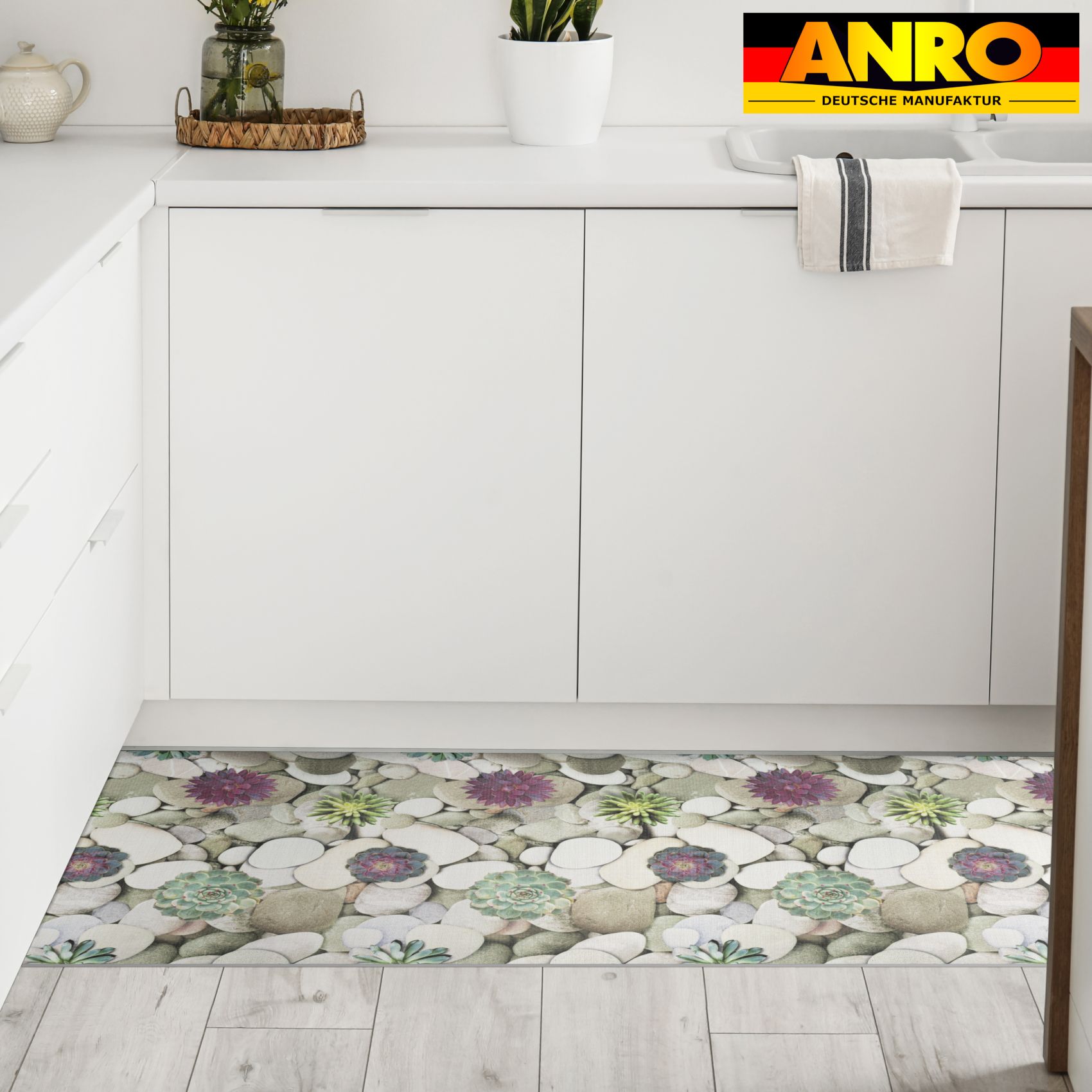 GTPLOIRA_24 Küchenläufer Teppich Läufer Küchenteppich abwaschbar rutschfest Spa