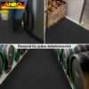 PVC Bodenbelag Vinylboden Noppen 1mm Antirutschmatte Noppenmatte Meterware Schwarz 140cm Breit – 100x140cm