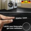 PVC Bodenbelag Vinylboden Riffelblechoptik Schwarz 1mm Antirutschmatte Meterware 140cm Breit – 100x140cm