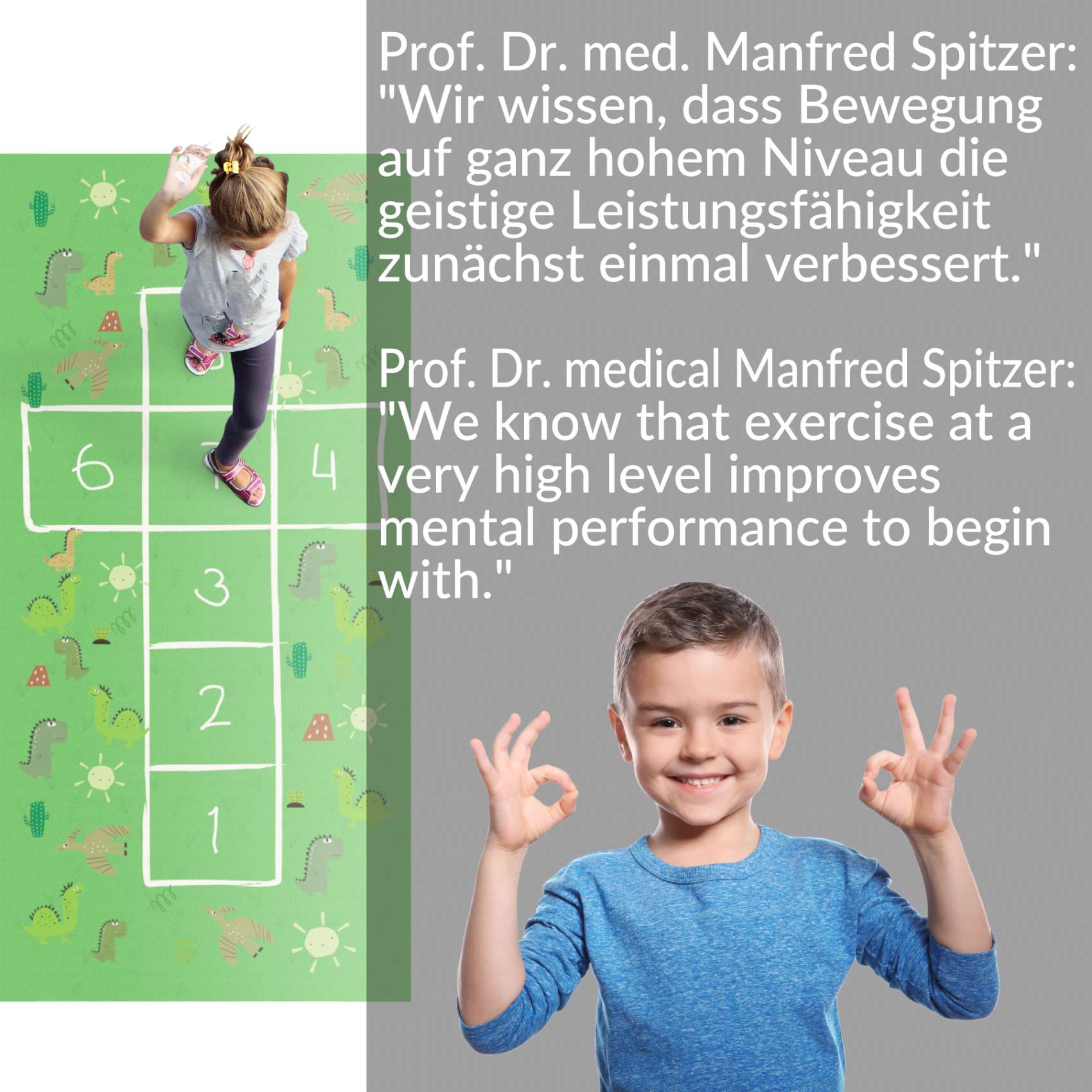 Spielmatte Hüpfspiel Teppich Läufer Hüpfspiel abwaschbar rutschfest Hinkepott 75x161cm