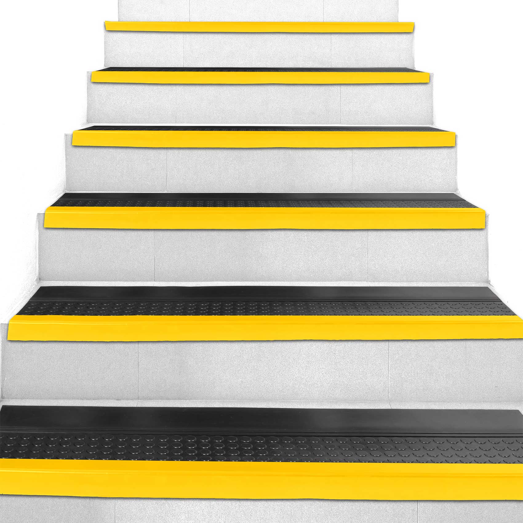 STU_120G_50-jpg Gummi Stufenmatte Noppen Gummimatte Winkelkante Gelb Treppenstufen Trittschutz