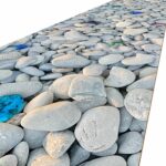 Küchenteppich Küchenläufer Kieseloptik rutschfest abwaschbar | 50cm Breit