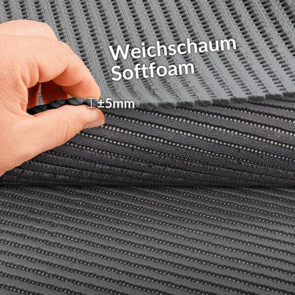 Weichschaummatte Badematte Weichschaum Bad 2 Breiten Classic Uni Einfarbig Meterware
