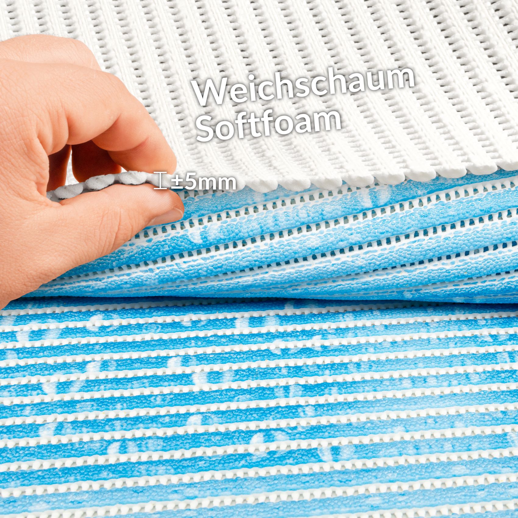 BM34-065_50 Weichschaummatte Bad Weichschaum Badematte Therme 65cm Breite Meterware