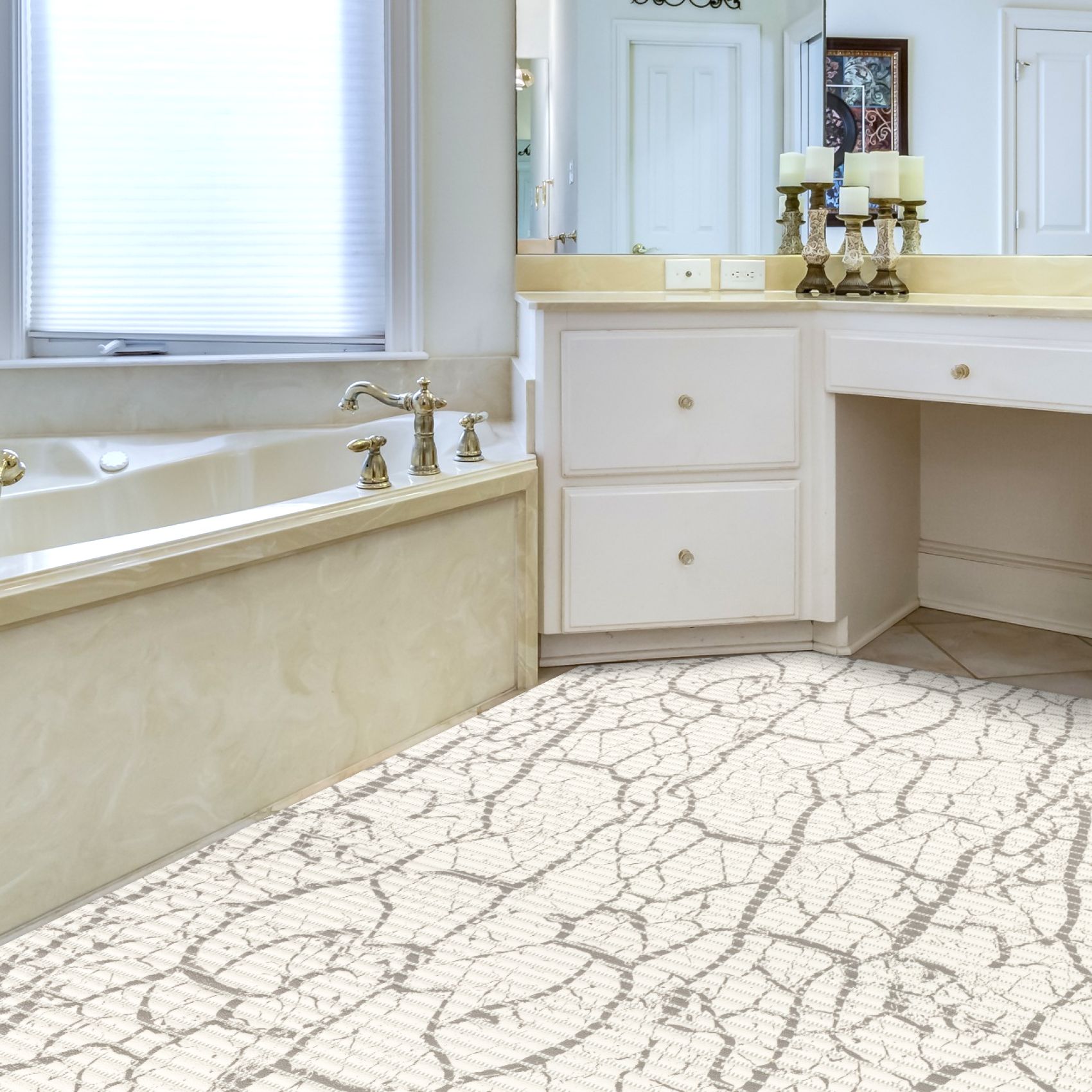 Weichschaummatte Badematte Weichschaum Bad Marmor Grau Breite 130cm Meterware