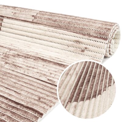 Weichschaummatte Bad Weichschaum Badematte Holz 65cm Breite Meterware