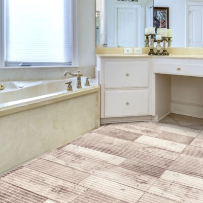 Weichschaummatte Badematte Weischschaum Bad Holz Breite 130cm Meterware